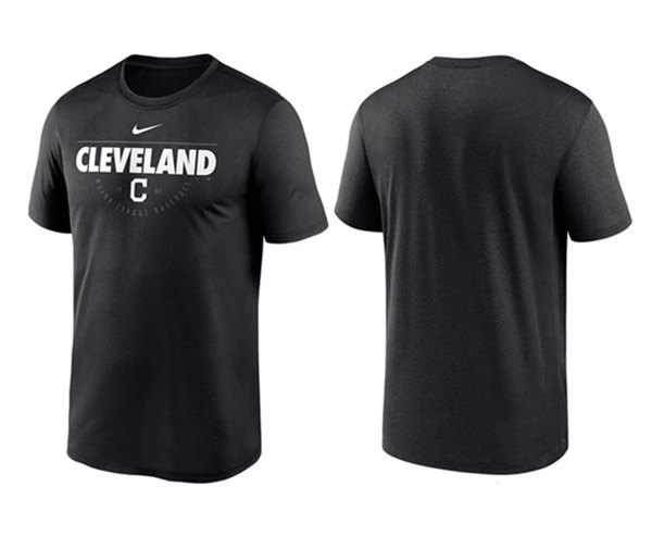 Men's Cleveland Guardians Black T-Shirt Men's Cleveland Guardians Black T-Shirt
